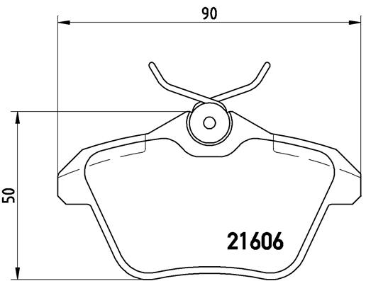 A.B.S. P 23 067 BREMBO Bremsbelagsatz, Scheibenbremse